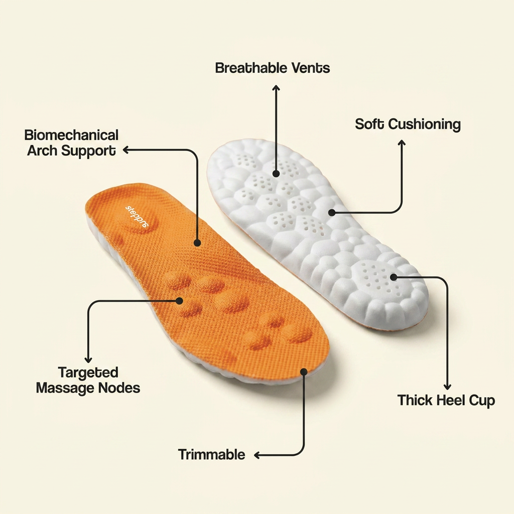 Gardening Acupressure Massage Insoles