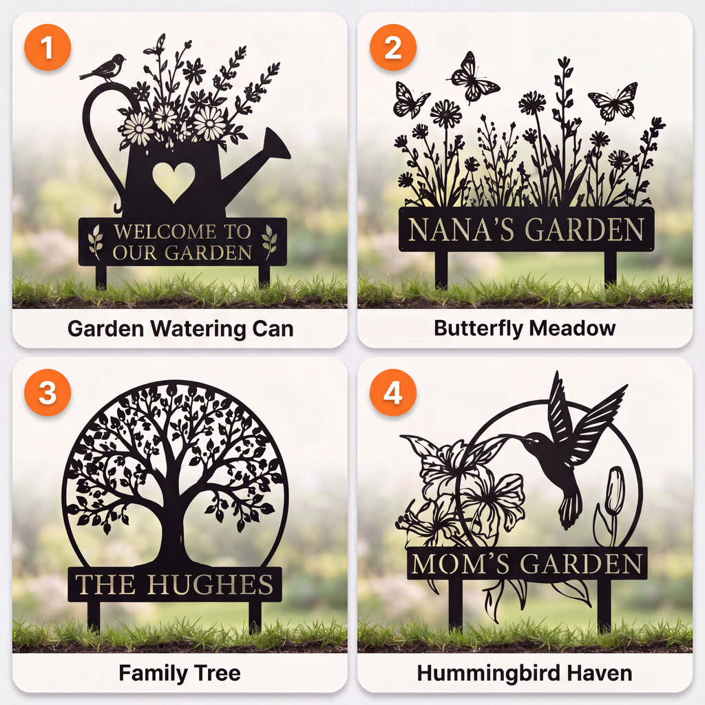 Custom Metal Garden Sign