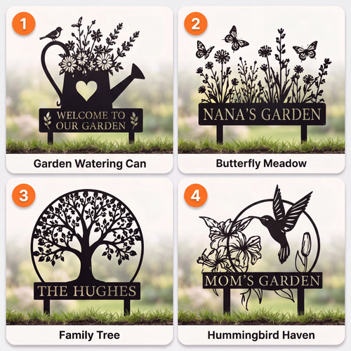 Custom Metal Garden Sign