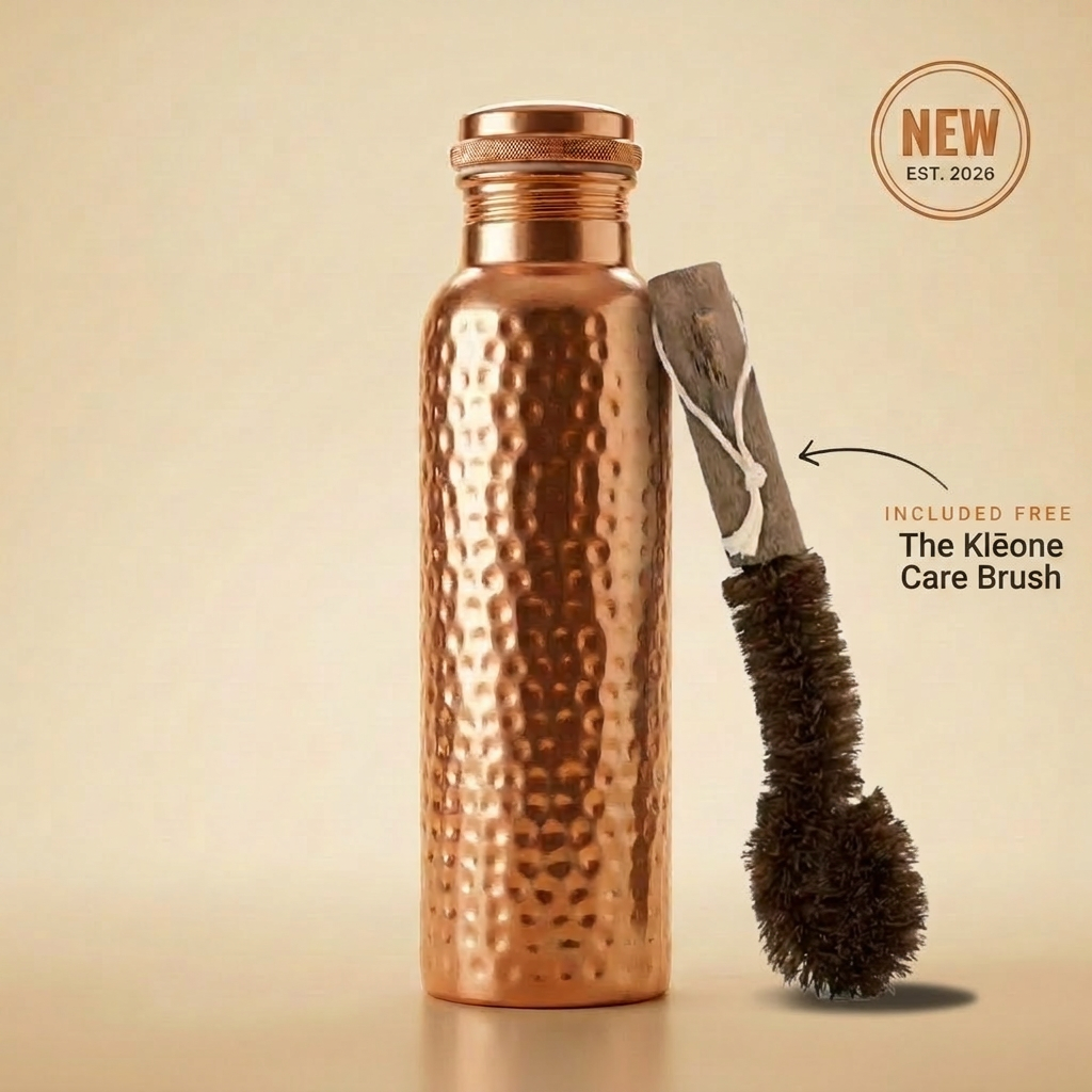 Ayurvedic Hand-Hammered Pure Copper Bottle